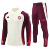 Bayern München Trainings Sweatshirt Kvarts-Dragkedja 2024-25 Vit